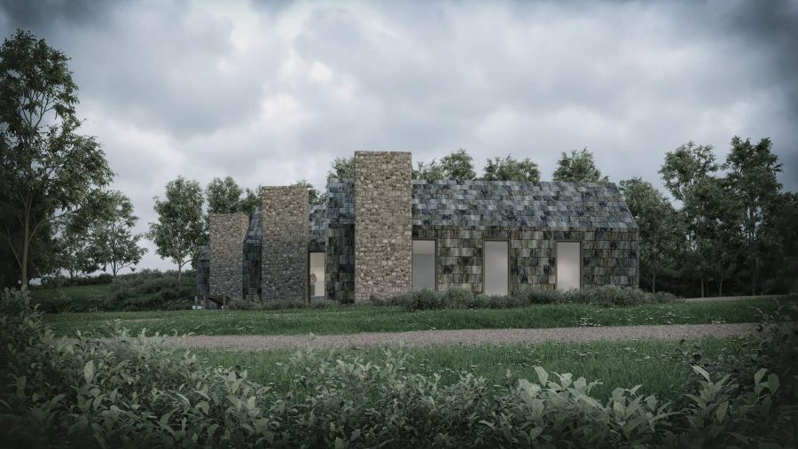 Patrick Bradley Architects Dickeys House Modern Slate Rural Barn Inside Outside Spaces Vernacular Glazing Contemporary Cool Northern Ireland Irish 5