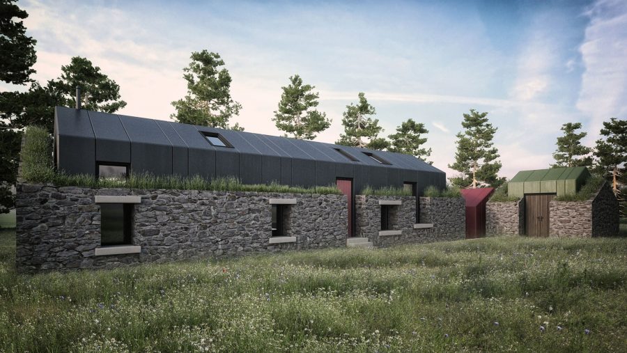 Patrick Bradley Architects Building Architecture Conservation Restoration Heritage Renovation Stone Cottage Extension Modern Vernacular Ireland Old New Donegal Ireland 3 TNI