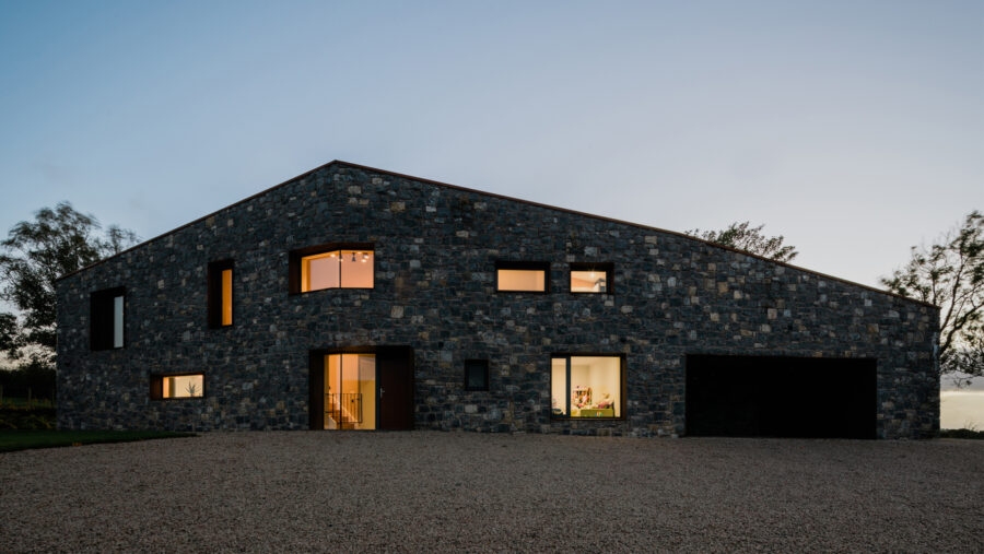 Patrick Bradley Architects Fort House Modern Rural Armagh Barn Inside Outside Spaces Vernacular Stone Glazing Contemporary Cool Northern Ireland Irish 14