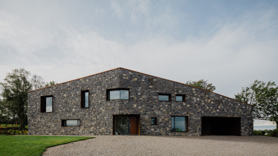 Patrick Bradley Architects Fort House Modern Rural Armagh Barn Inside Outside Spaces Vernacular Stone Glazing Contemporary Cool Northern Ireland Irish 1