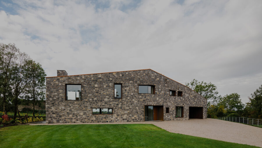 Patrick Bradley Architects Fort House Modern Rural Armagh Barn Inside Outside Spaces Vernacular Stone Glazing Contemporary Cool Northern Ireland Irish 2
