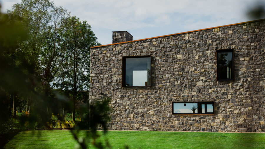 Patrick Bradley Architects Fort House Modern Rural Armagh Barn Inside Outside Spaces Vernacular Stone Glazing Contemporary Cool Northern Ireland Irish 3