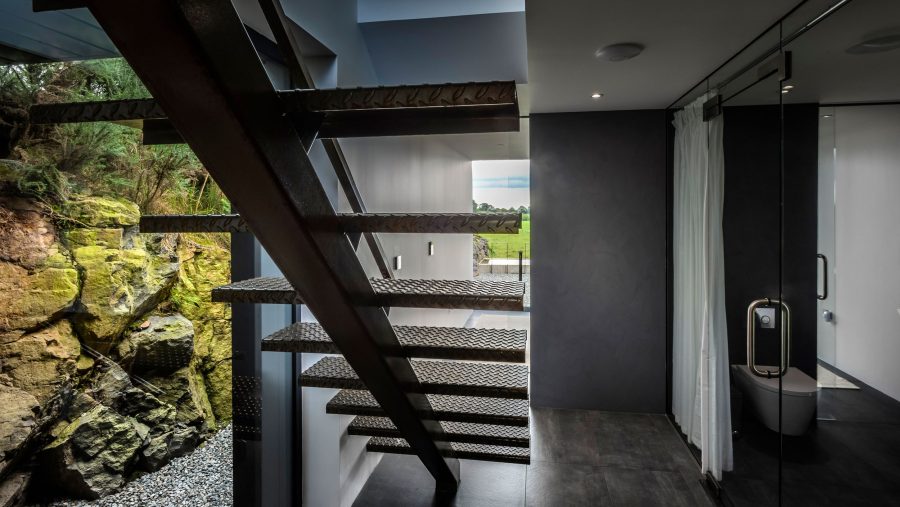 Grillagh Water House Patrick Bradley Architects grillagh-water-house-exterior-stairwell-modlar