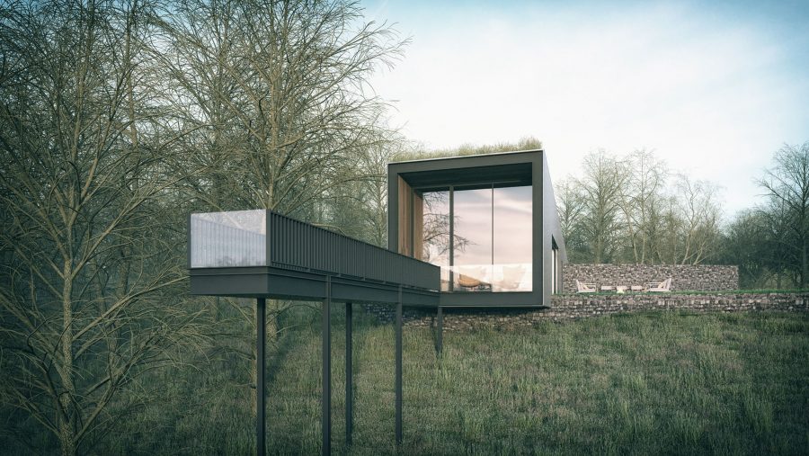 Patrick Bradley Architects Rock House Modern Corrugated Tin Rural Donegal Barn Grass Roof Inside Outside Spaces Vernacular Stone Glazing Contemporary Cool 6