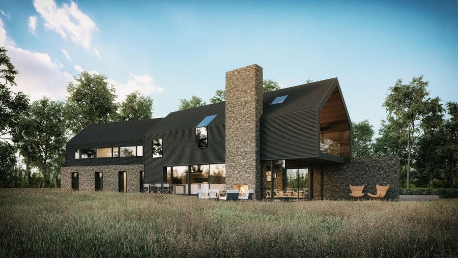 Patrick Bradley Architects Architecture Modern Rural Vernacular Countryside Northern Ireland Dwelling On A Farm Barn Stone One Off Home Corrugated Cladding Inside Out 6