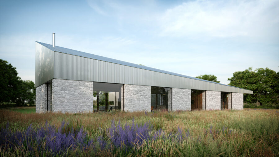 Patrick Bradley Architect Ballydermot Barn Rural Natural Stone Vernacular Glazing Contemporary Northern Ireland 3