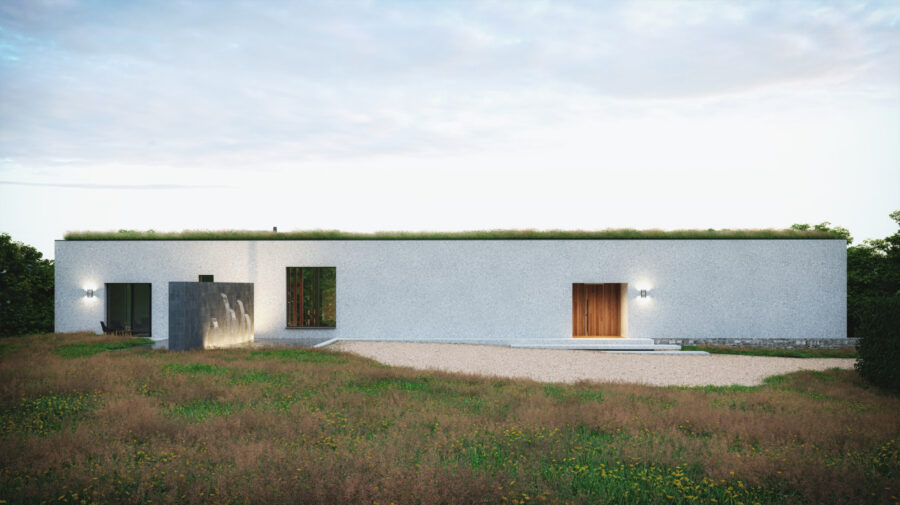 Patrick Bradley Architect Blarney Pavilion Rural Stone Glazing Contemporary Irish Architecture Ireland 2