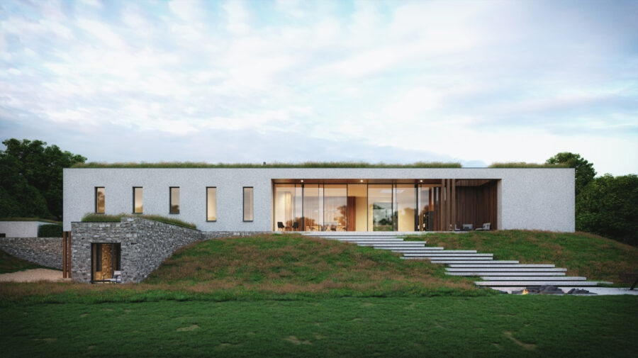 Patrick Bradley Architect Blarney Pavilion Rural Stone Glazing Contemporary Irish Architecture Ireland 6