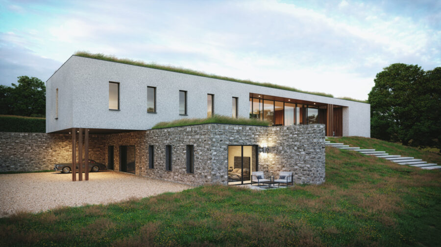 Patrick Bradley Architect Blarney Pavilion Rural Stone Glazing Contemporary Irish Architecture Ireland 7