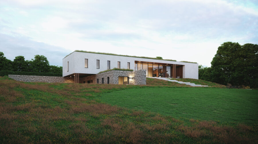 Patrick Bradley Architect Blarney Pavilion Rural Stone Glazing Contemporary Irish Architecture Ireland 8