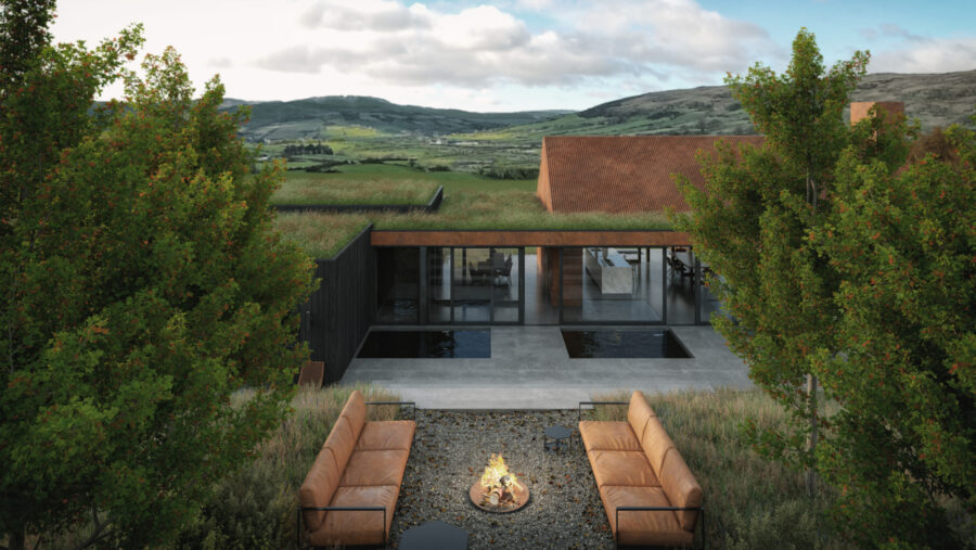 Patrick Bradley Architect Mournes Mountains Clachan Rural Corten timer Contemporary Irish Architecture Northern Ireland 7