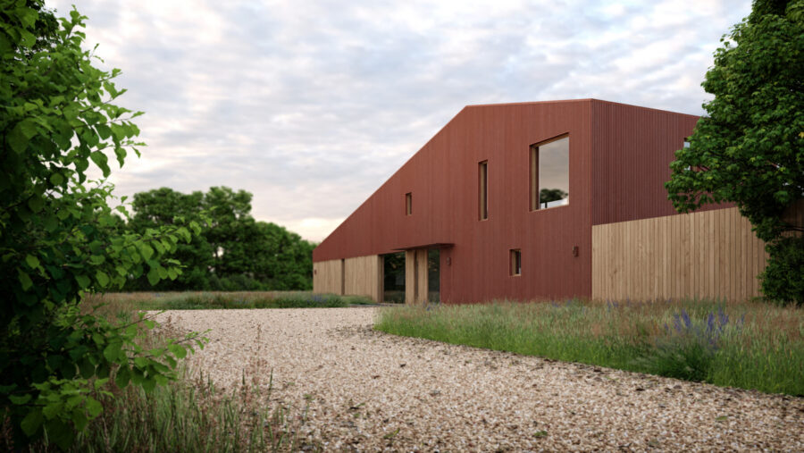 Patrick Bradley Architect Sheetrim House Rural corrugated timer Contemporary Irish Architecture Northern Ireland 1