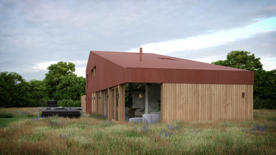 Patrick Bradley Architect Sheetrim House Rural corrugated timer Contemporary Irish Architecture Northern Ireland 4