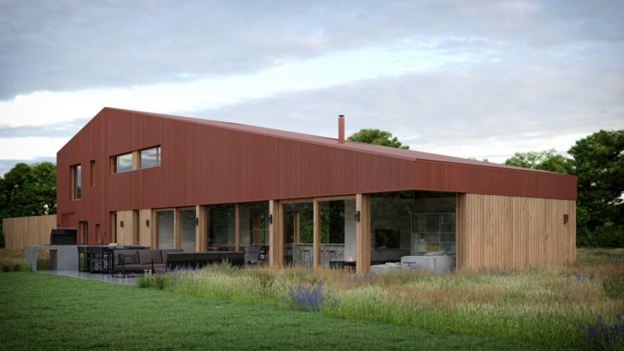 Patrick Bradley Architect Sheetrim House Rural corrugated timer Contemporary Irish Architecture Northern Ireland 5