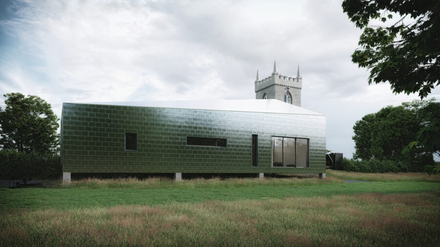 Patrick Bradley Architect Shingle Church Restoration shingles aluminium Contemporary Irish Architecture Ireland 2